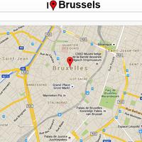Brussels Map الملصق