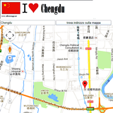 Chengdu map icône