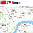 Chongqing map icône