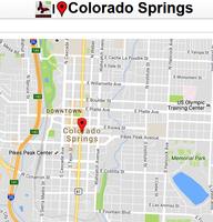 Colorado Spring Map โปสเตอร์