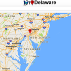 Delaware Map icône