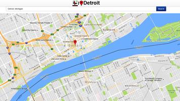 Detroit Map capture d'écran 1