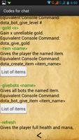 Codes for game "Dota 2" اسکرین شاٹ 1