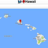 Hawaii Map ポスター
