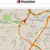 Houston Map penulis hantaran