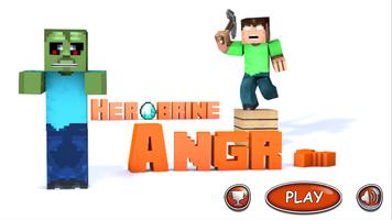 Angry Herobrine MultiCraft FREE Affiche