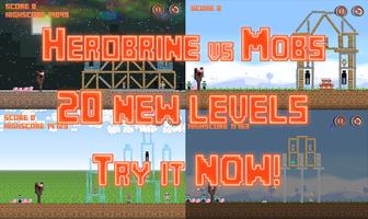 Herobrine vs Mob Craft Free PE screenshot 1
