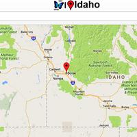 Idaho Map Affiche