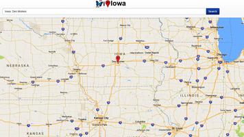 Iowa Map capture d'écran 1