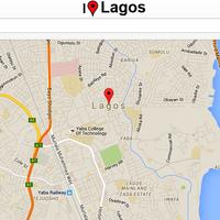 Lagos Map Affiche