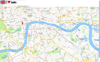 London map Affiche