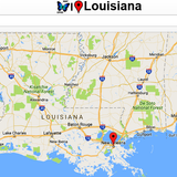 Louisiana Map icône