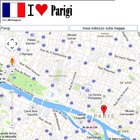 Paris map icône