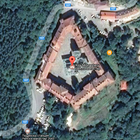 Rila Monastery Map Zeichen
