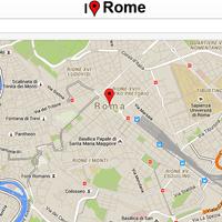 Rome Map Cartaz