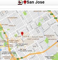 San Jose Map Plakat