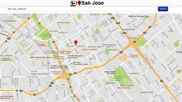 San Jose Map capture d'écran 2