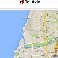 Tel Aviv Map পোস্টার