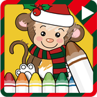 Coloring game - Christmas icon