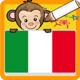 Coloring game Italian icon