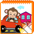 Coloring game - Vehicle land icon
