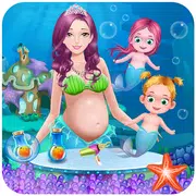 Ragazze Mermaid nascita giochi
