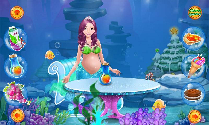 Где родилась игра. Mermaid игры для детей. Игры про русалок. Русалочка рожает.