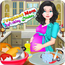 Pregnant Mom Washing Dishes APK