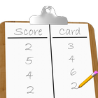 Golf & Discgolf scorecard Zeichen