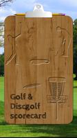 Golf & Discgolf scorecard penulis hantaran