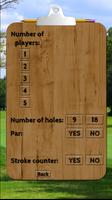 Golf & Discgolf scorecard imagem de tela 2