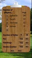 Golf & Discgolf scorecard Free imagem de tela 2