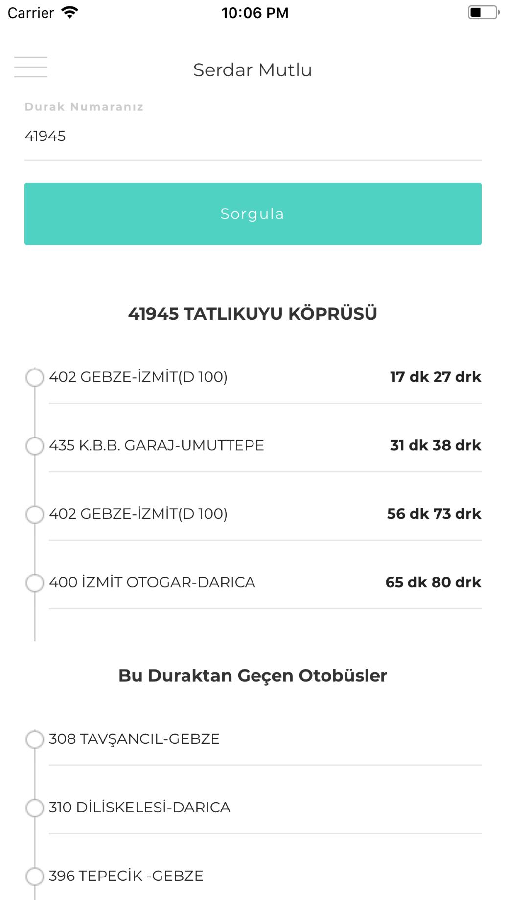 Halk Otobusu Saatleri