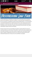 برنامه‌نما Mesothelioma Law Firm Apps عکس از صفحه