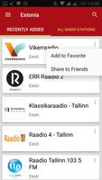 Estonian Radio Stations Poster