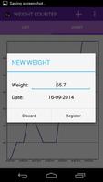 برنامه‌نما Weight Counter عکس از صفحه