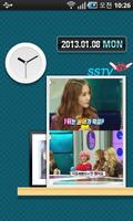 [Shake] SSTV 소녀시대 뉴스배경화면과 시계 Affiche