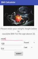 BMI Calculator Imperial & Metric постер