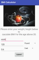 BMI Calculator Imperial & Metric poster