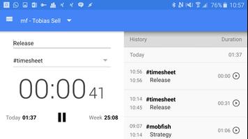 ⌛TimeSheet Time Tracker اسکرین شاٹ 1