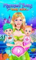 Mermaid Twins Baby Care poster