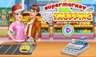 پوستر Supermarket Girl Shopping