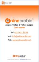 Free Arabic Turkish Dictionary poster