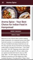 Aroma Spice Restaurant & Takeaway in Hampstead poster