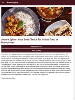 Aroma Spice Restaurant & Takeaway in Hampstead screenshot 1