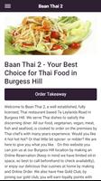 Poster Baan Thai 2 Take Away and Eat In in Burgess Hill