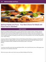 Belmont Kebab and Pizza Takeaway in Aberdeen Ekran Görüntüsü 1