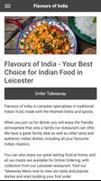 Flavours of India Takeaway in Leicester capture d'écran 1