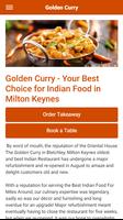 Golden Curry Indian Restaurant in Milton Keynes پوسٹر