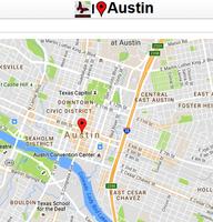 Austin Map Plakat